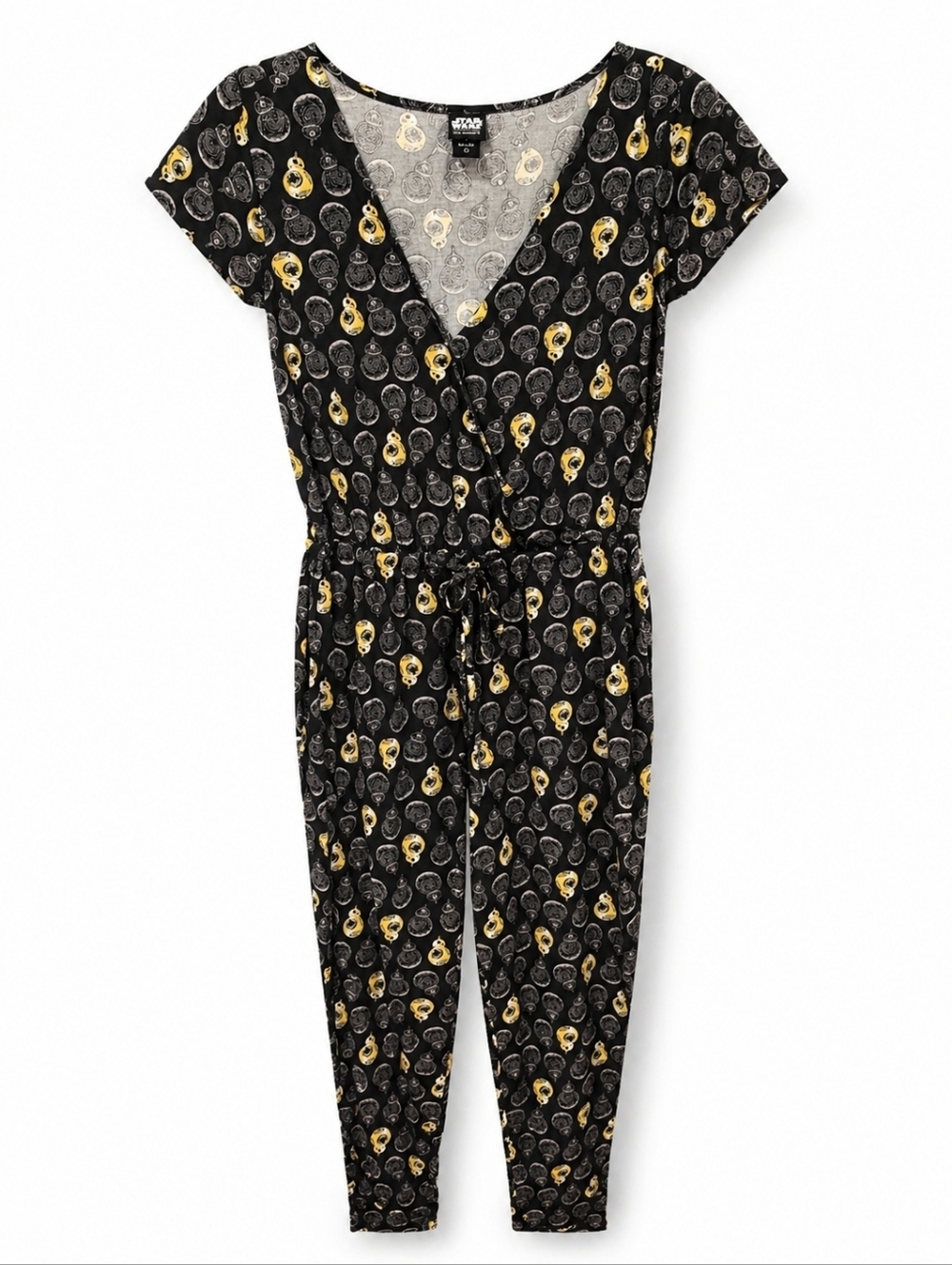 Her Universe Star Wars BB-8 All Over Print Jumpsuit Sz L Casual Travel Novelty